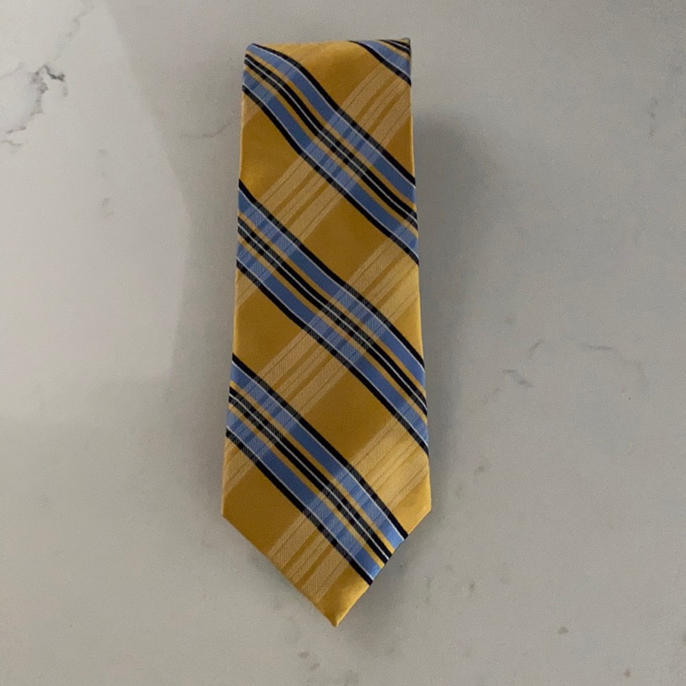 U.S Polo Assn.Neck Tie Yellow/Blue/Brown Striped